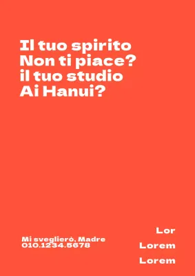 Promuovere la scuola professionale junior con testo arancione e bianco