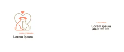 Tazza bianca semplice con logo veterinario