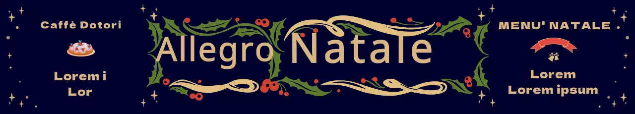 Illustrazione di ghirlanda scura Striscione di Natale