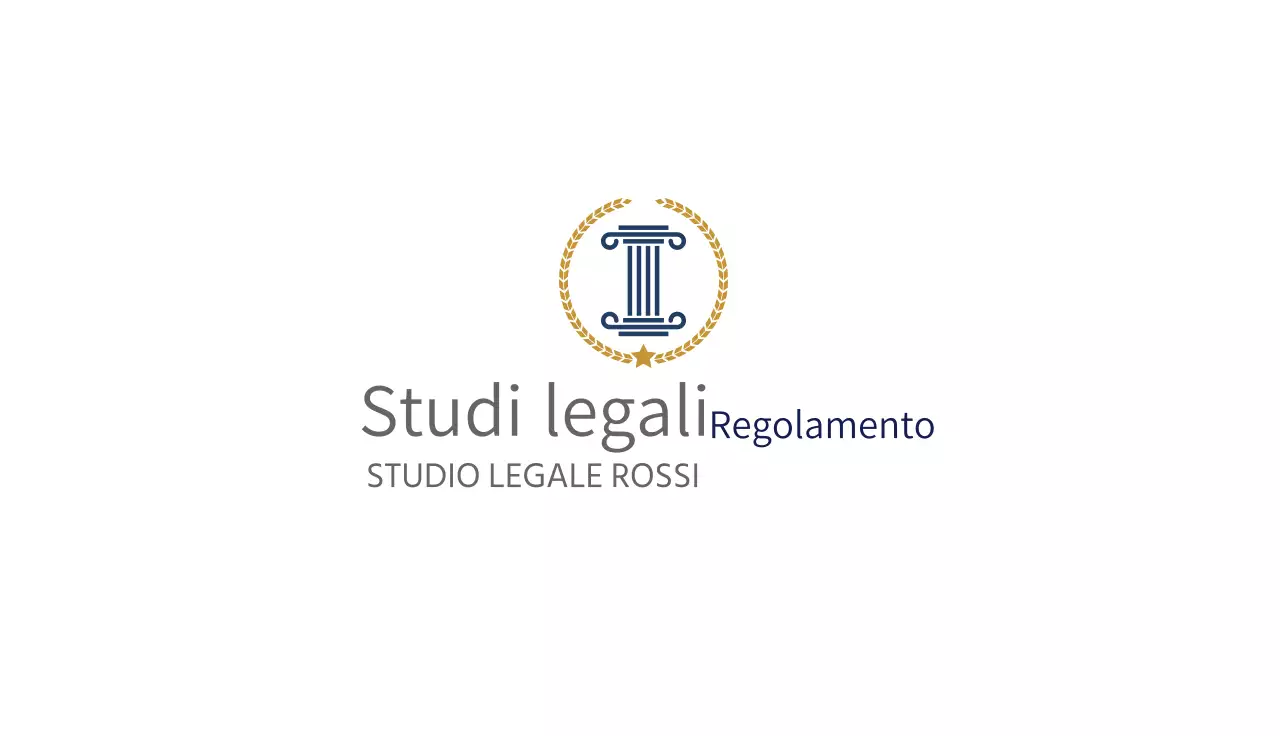 Logo blu studio legale pulito