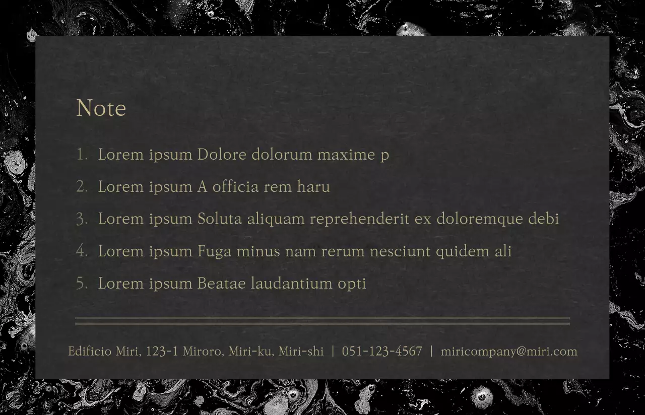 Stile di layout lussuoso in nero e oro Profilo del certificato Temple