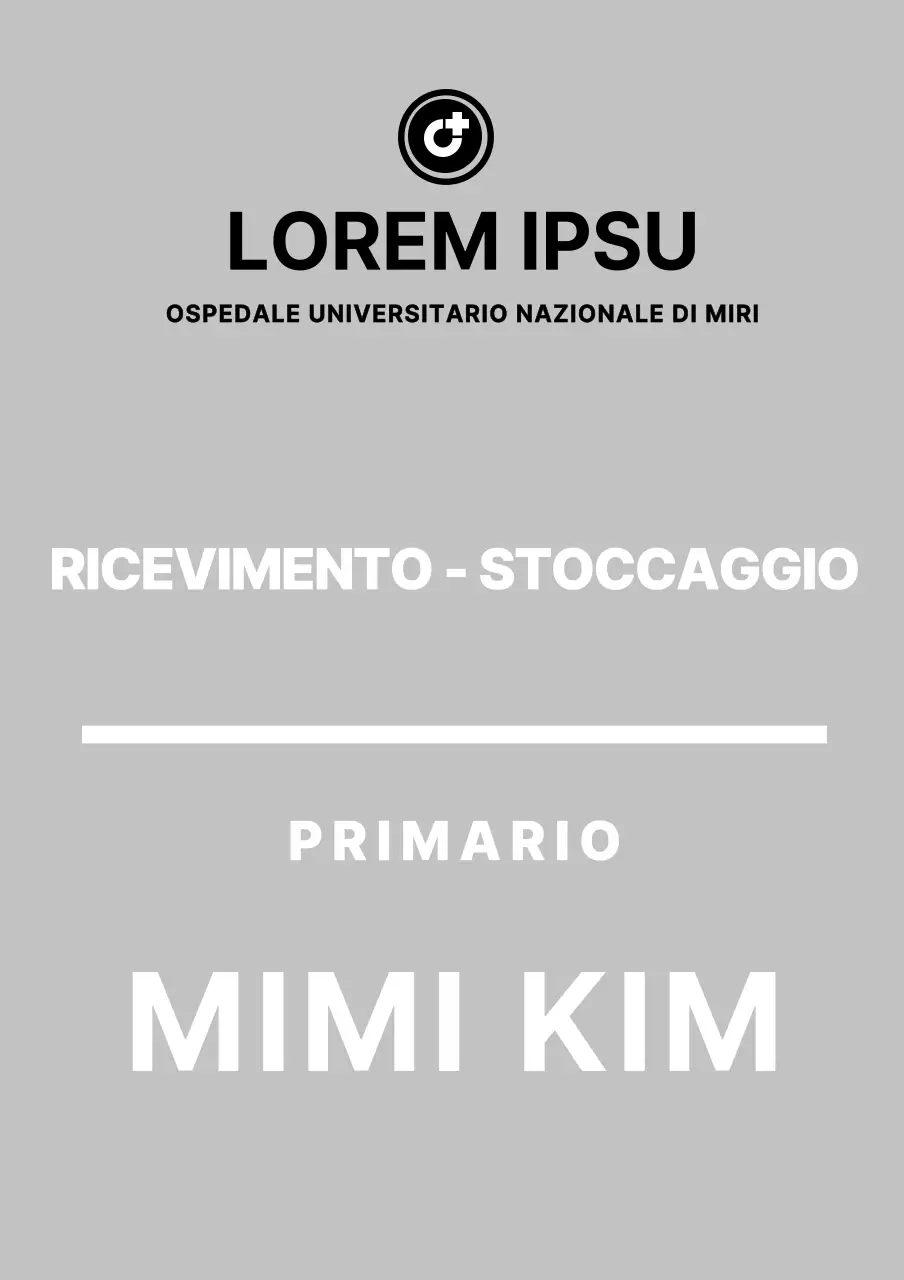 Supporto in acrilico per ospedale con semplici istruzioni per la conservazione in grigio
