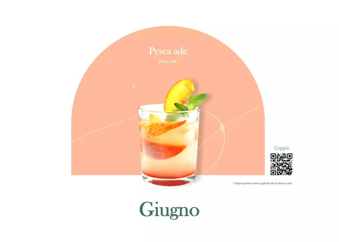 Calendario dei bar con i consigli per le bevande del mese