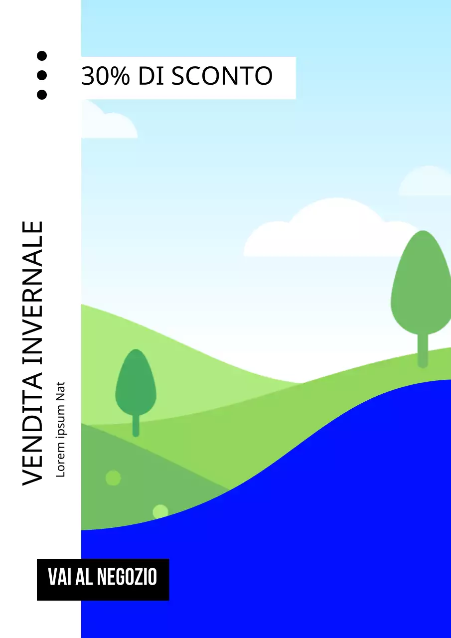 Diversi layout con foto colorate ad alta saturazione