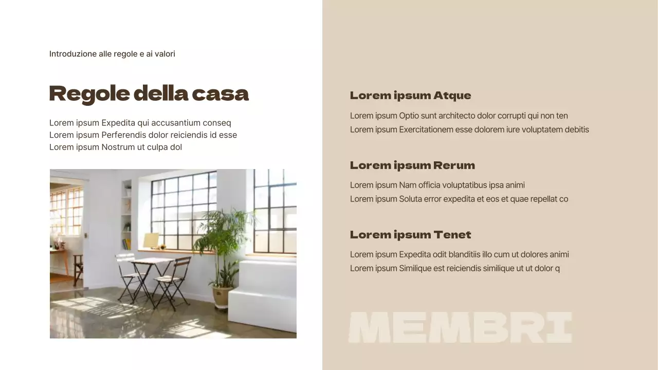 Lettera d'offerta per appartamento beige e marrone