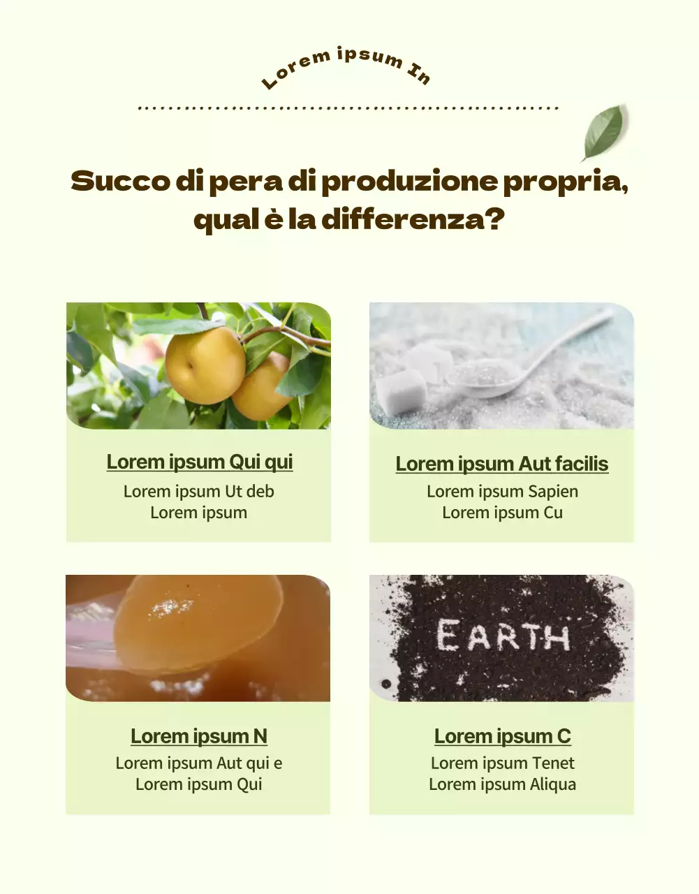Un'introduzione luminosa e pulita ai succhi di frutta salutari (pagina di dettaglio)