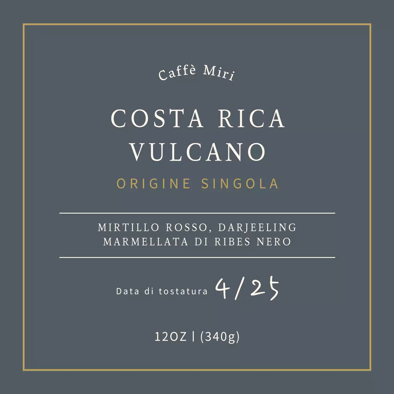 Etichette adesive per chicchi di caffè