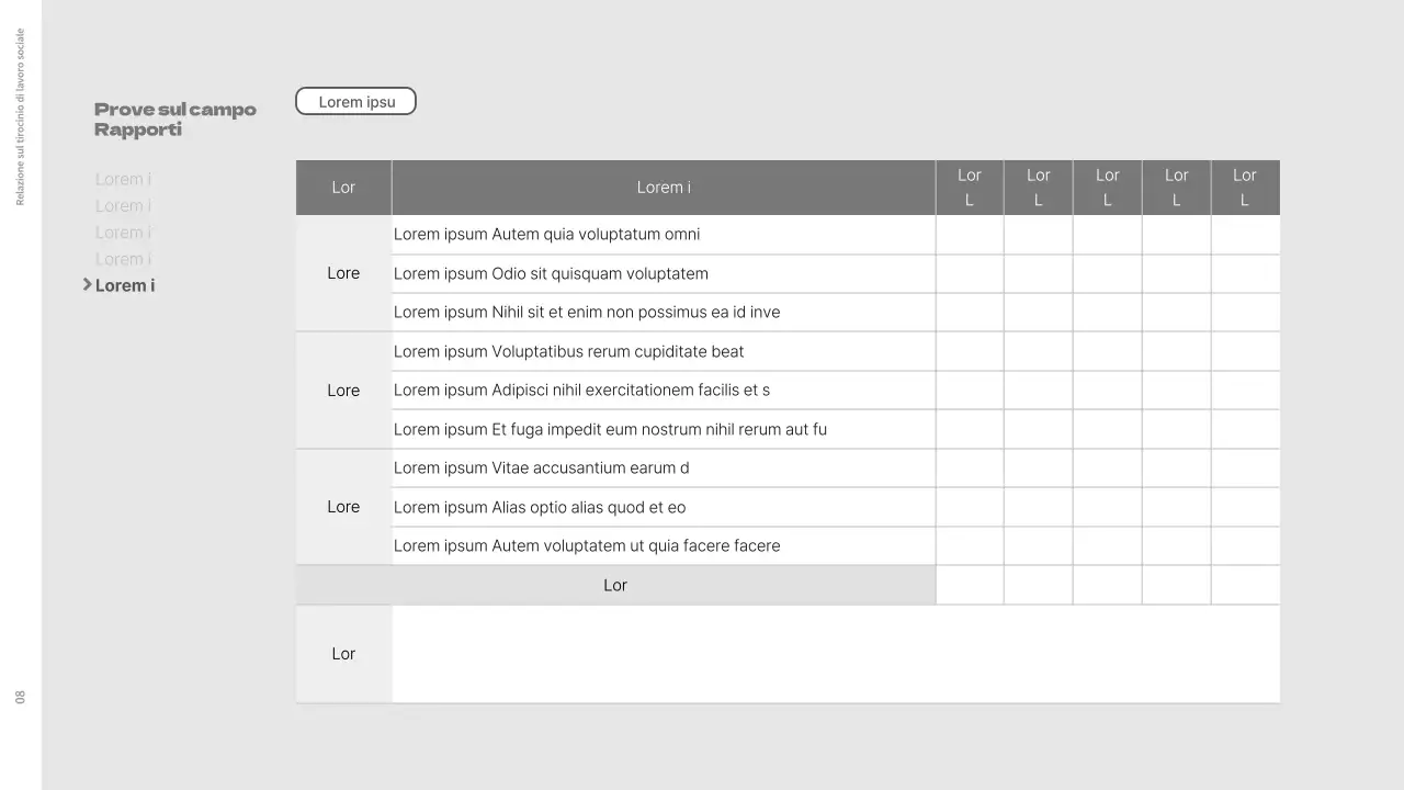 Rapporti di laboratorio ecologici e puliti
