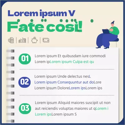 Riconciliazione di fine anno in blu e verde