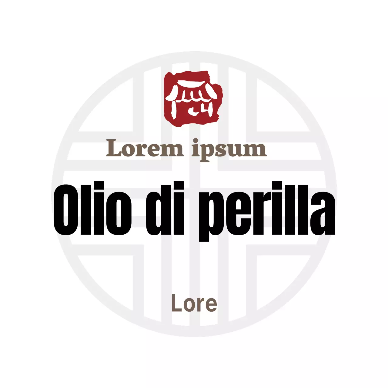 Adesivo all'olio di perilla per etichette semplici bianche