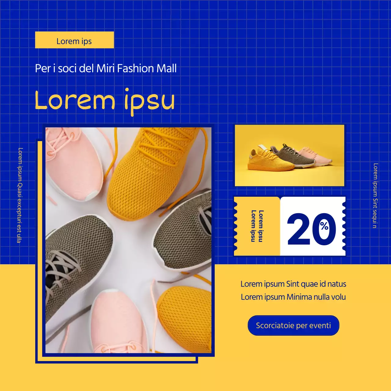 Foto incorniciate in giallo e bluSuggerimenti per un look più fresco in evidenza