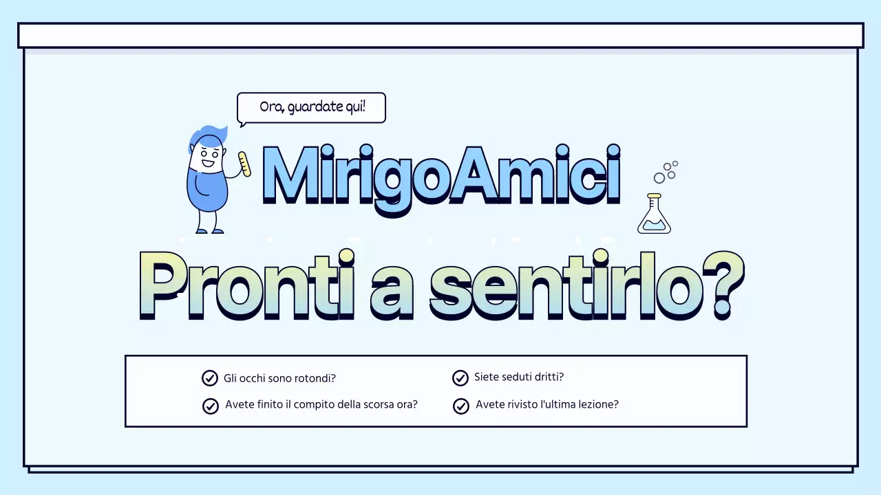 Orientamento alle lezioni di scienze