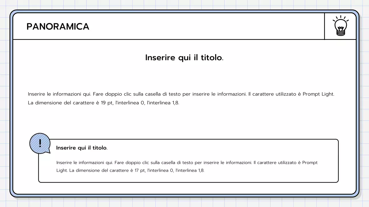 Un kit di presentazione di base nei colori giallo, verde lime e blu.