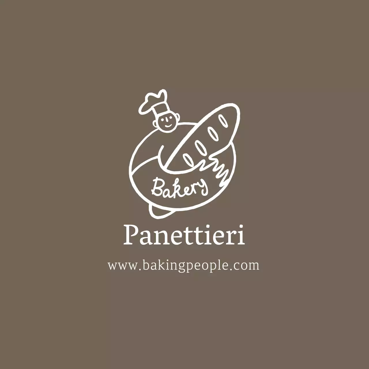 Illustrazione marrone logo panificio etichetta panificio