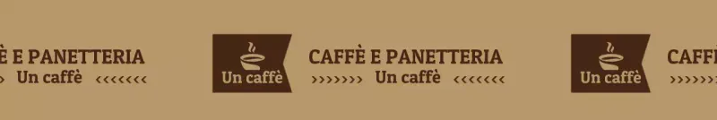Modello di logo del caffè in stile semplice in marrone chiaro e marrone