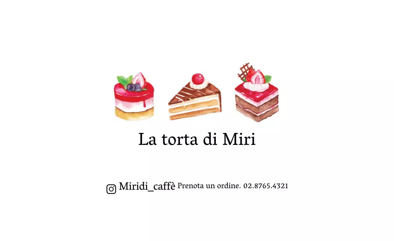 Le illustrazioni bianche promuovono una torta da caffè pulita