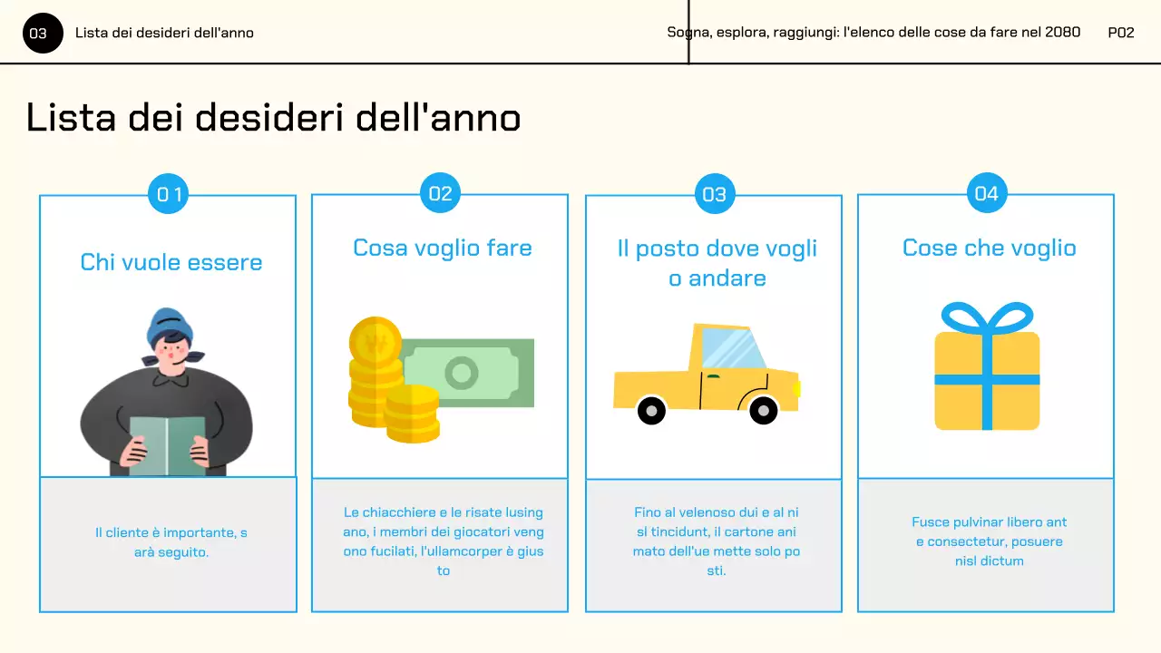 Giallo colorato Illustrazioni carattere carino Bucket List