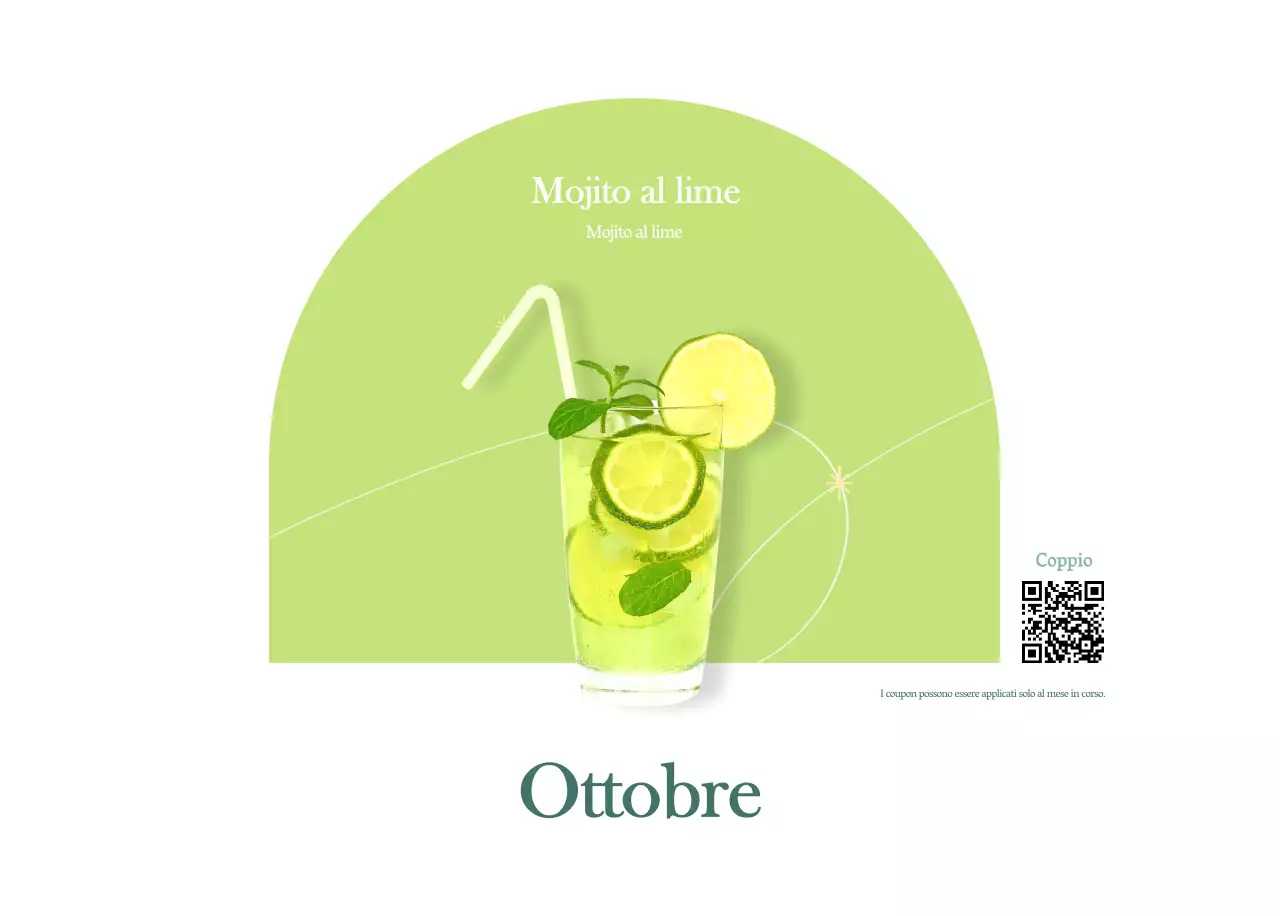 Calendario dei bar con i consigli per le bevande del mese