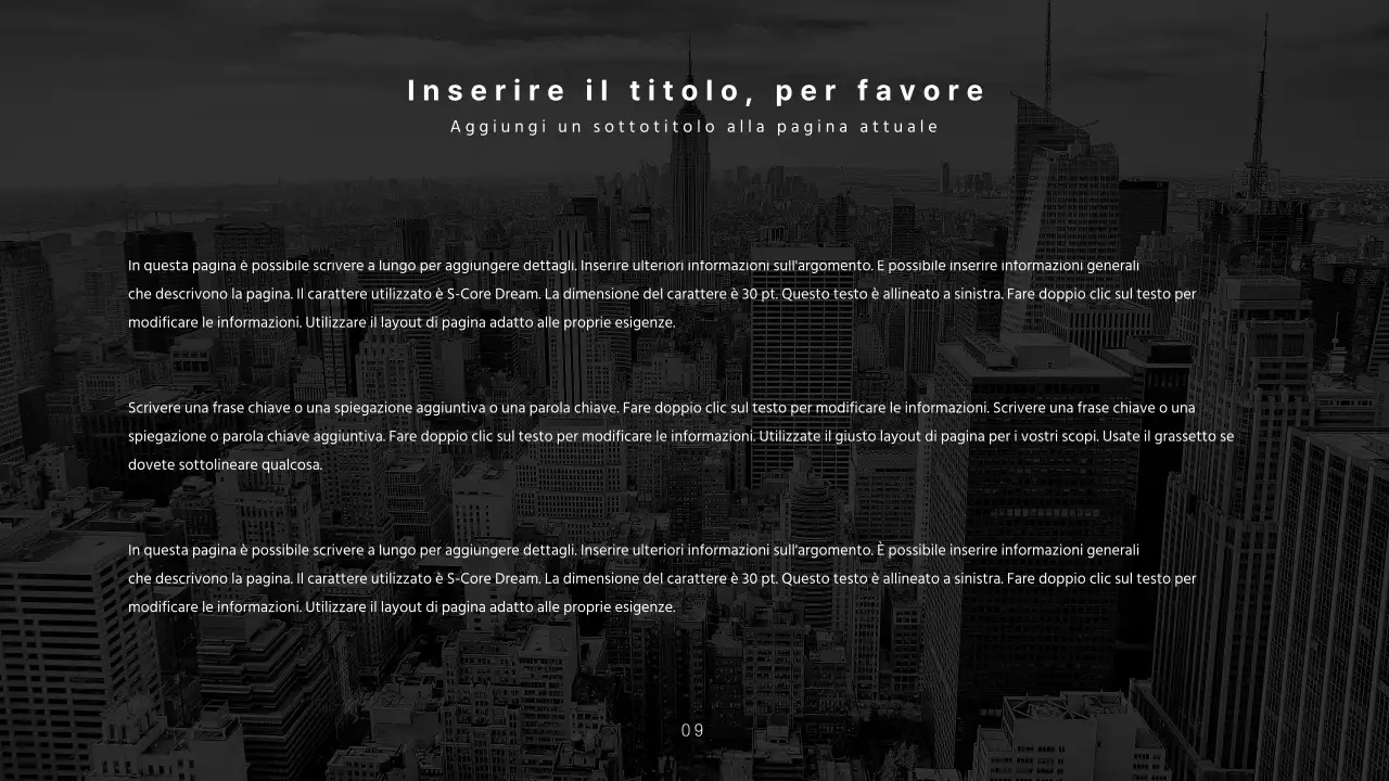 Presentazioni pulite