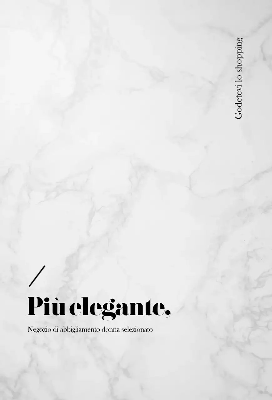 Cartolina di scambio di un centro commerciale in tonalità marmo