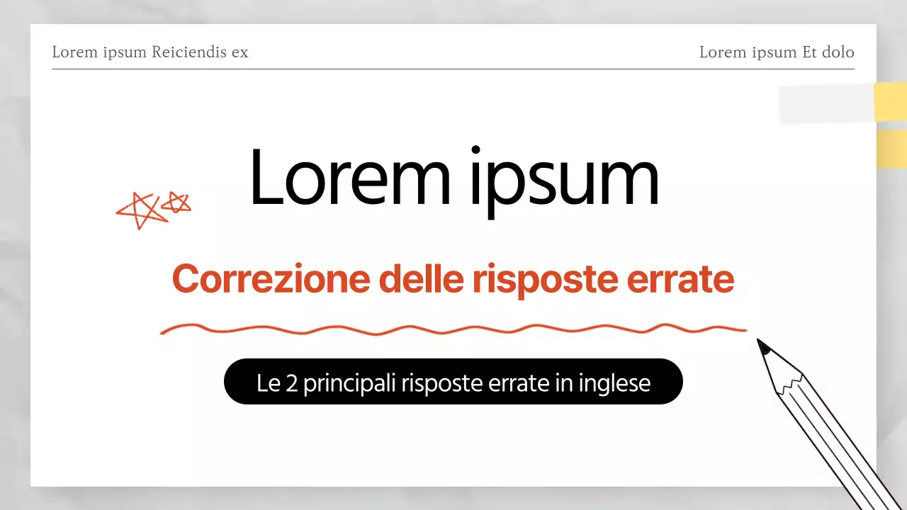 Risposte ai test di verifica a tema rosso e bianco