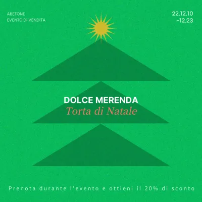 Promuovete il vostro evento natalizio con un concetto verde e semplice