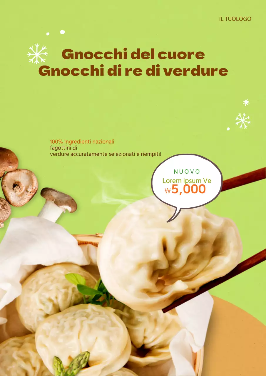 Promuovete il vostro nuovo menu gyoza