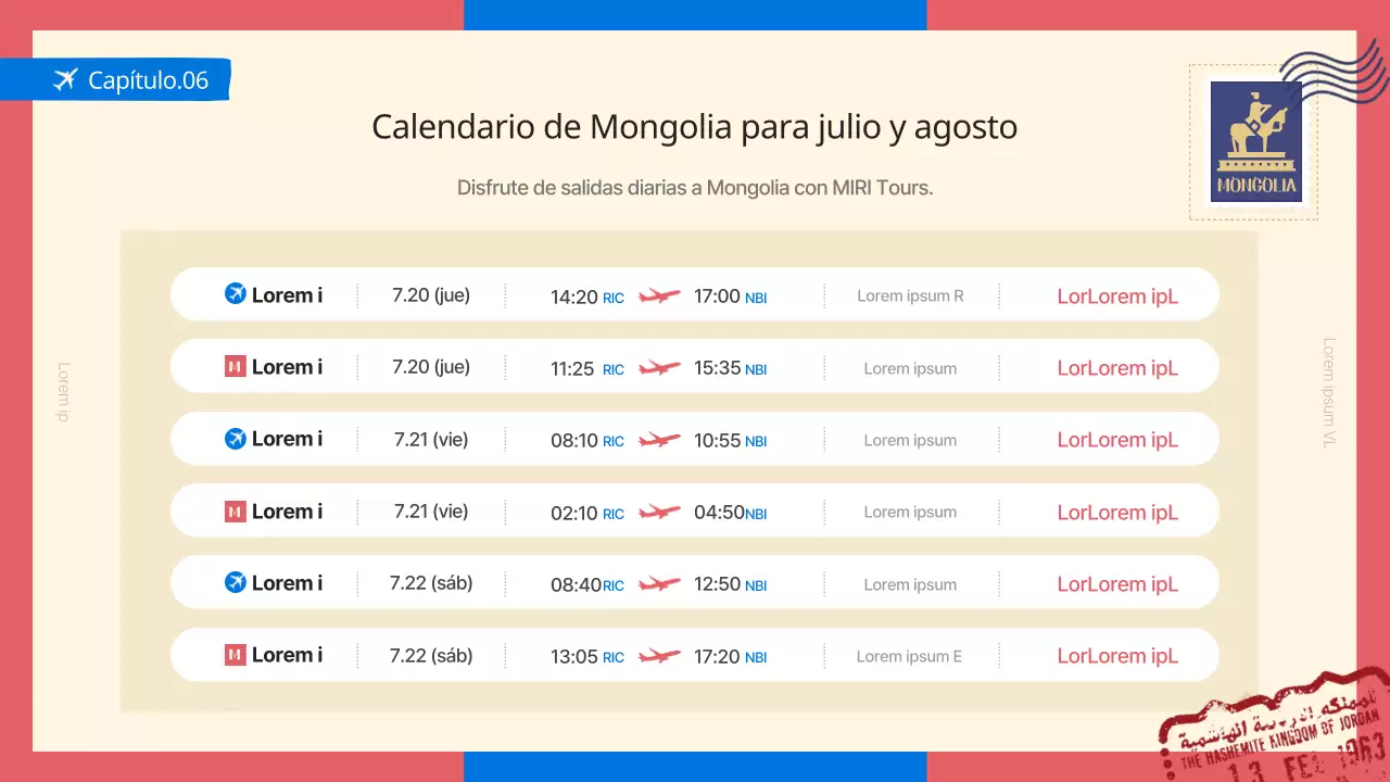 Guía de Mongolia, un destino de moda en azul y rojo