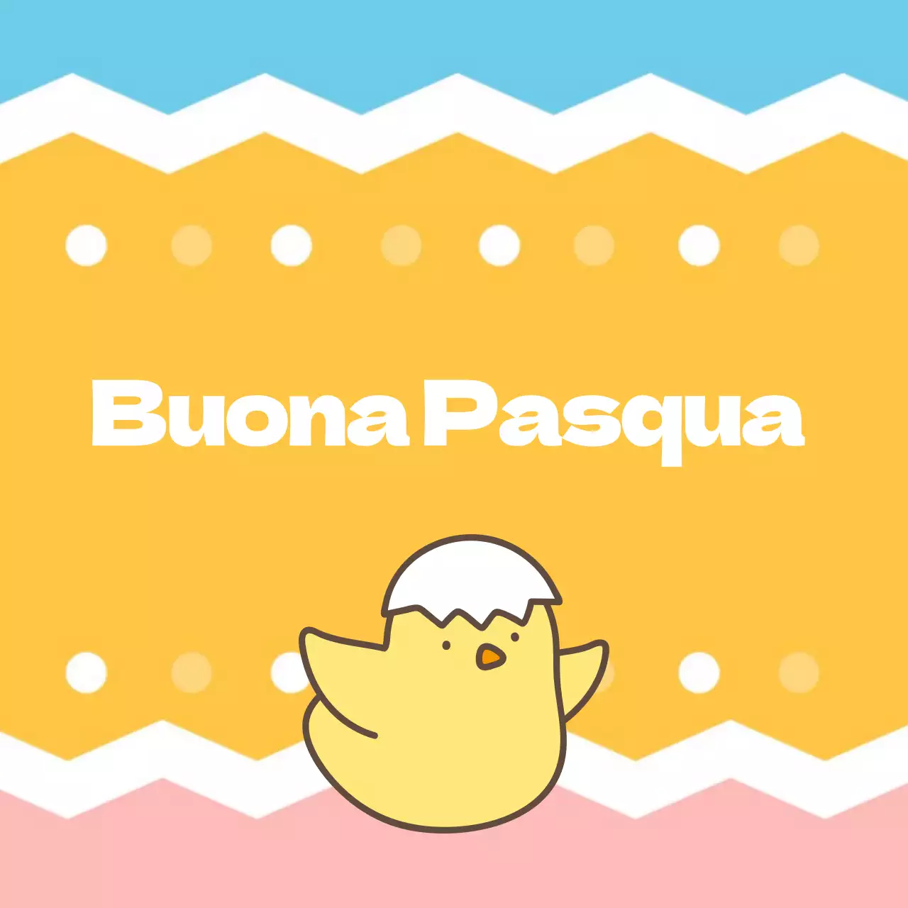 Modello di adesivi pasquali carini per la chiesa