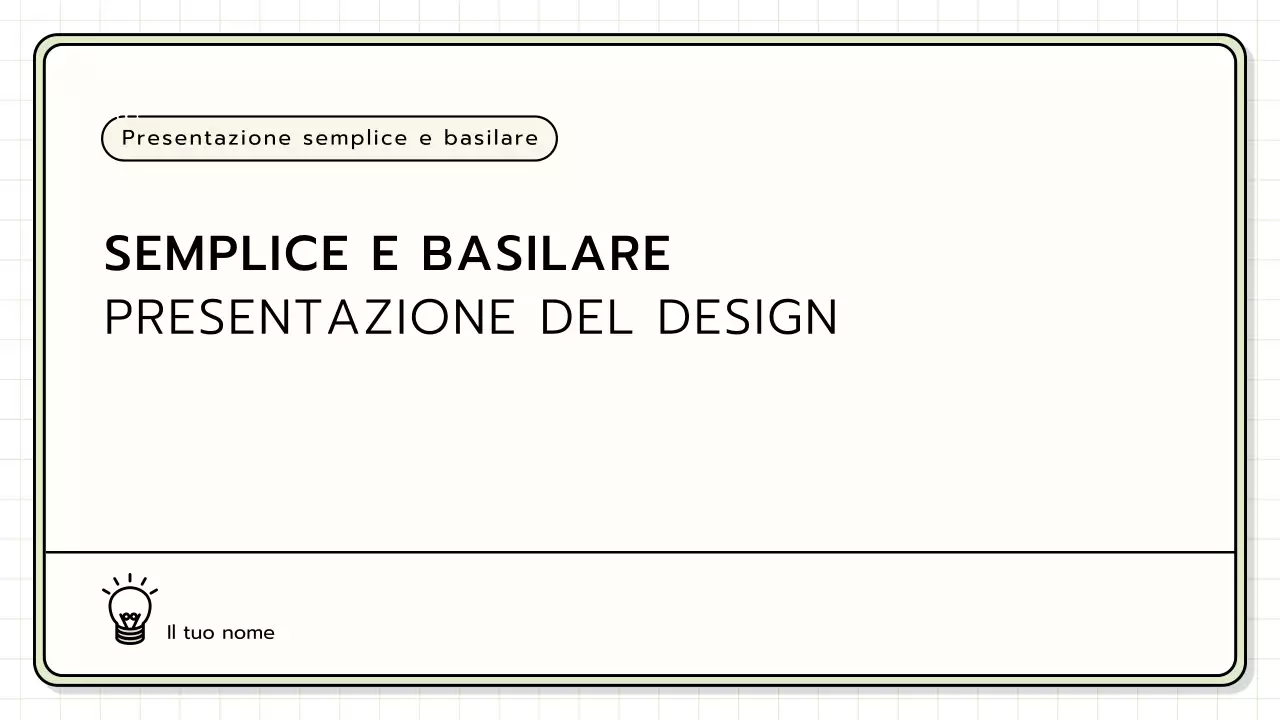 Un kit di presentazione di base nei colori giallo, verde lime e blu.