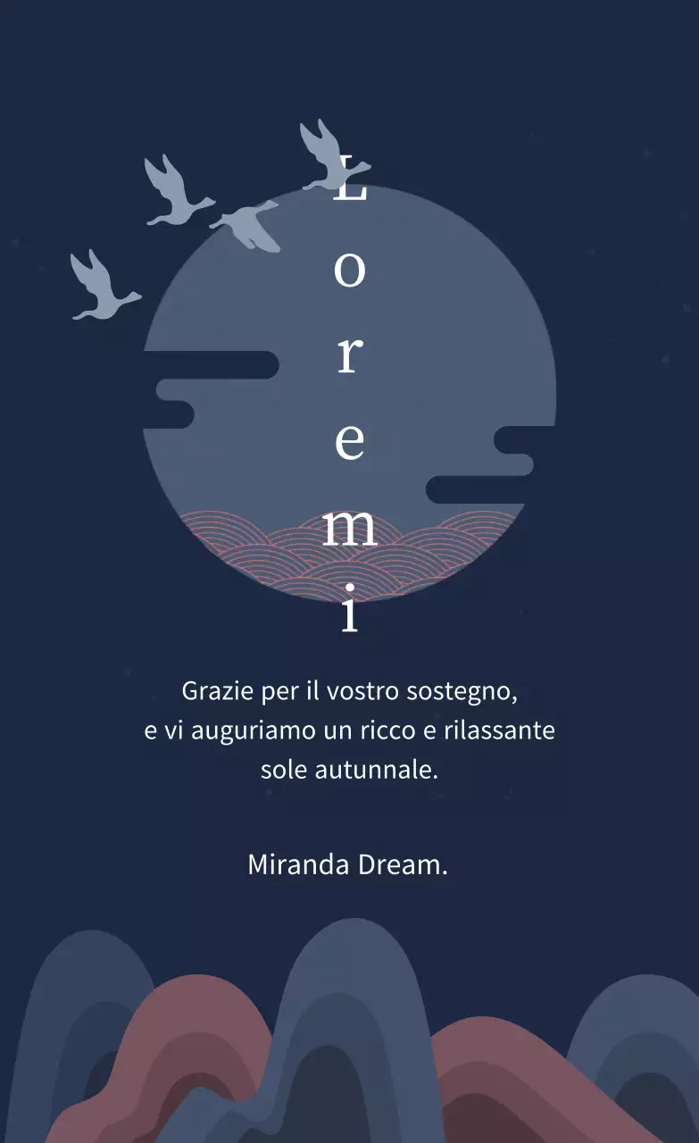 Grazie Chuseok di lusso blu navy