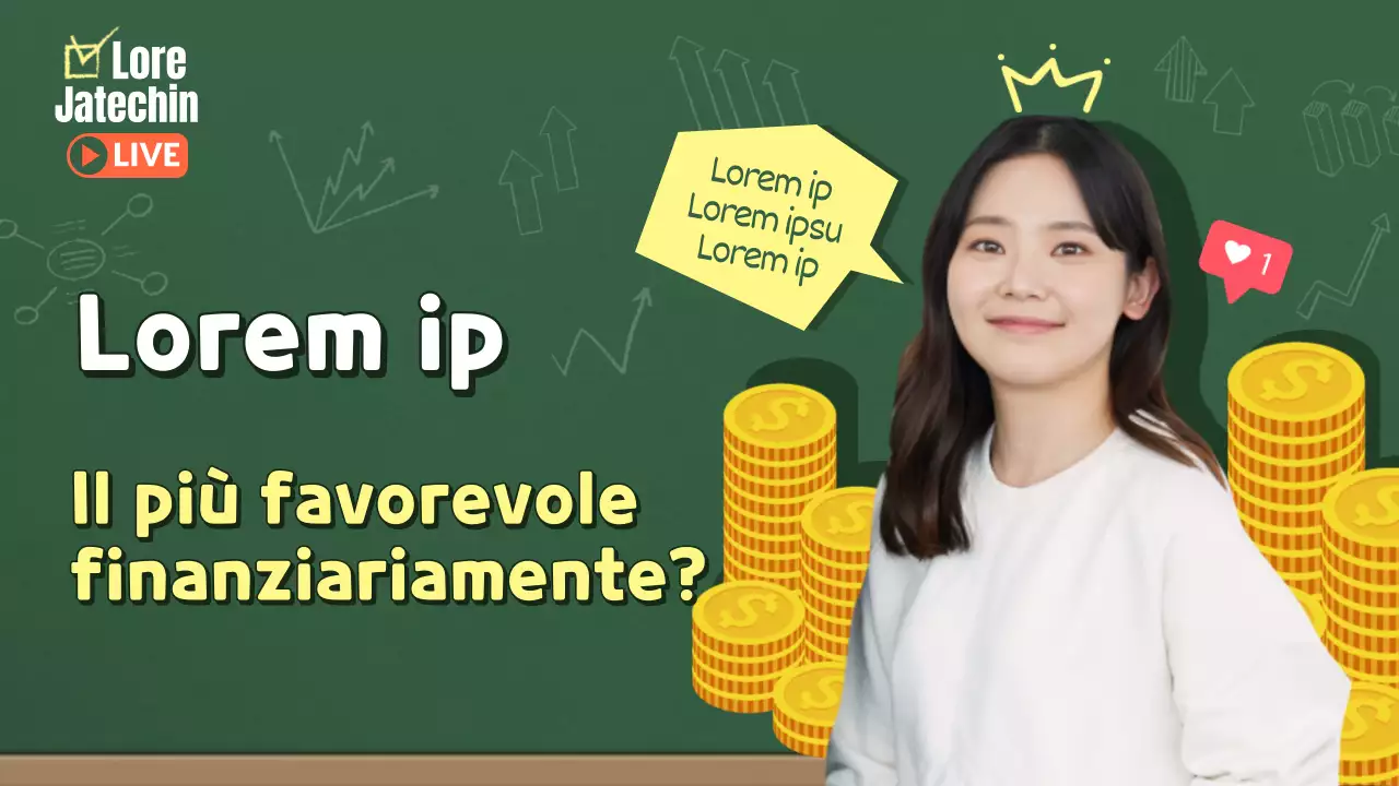 Finanza a tema lavagna verde