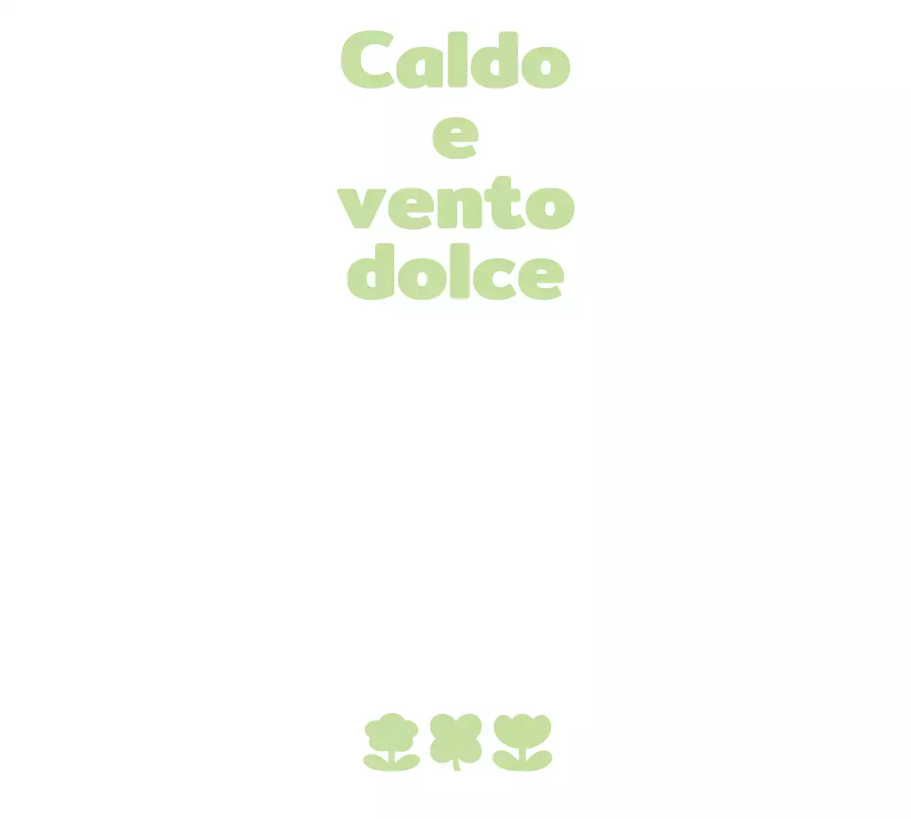 Merchandising con semplici e simpatiche illustrazioni di coniglietti e fiori in verde chiaro.