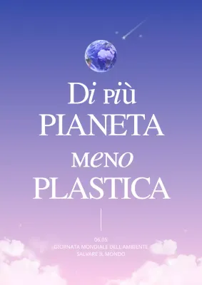 Giornata dell'ambiente con sfumature viola