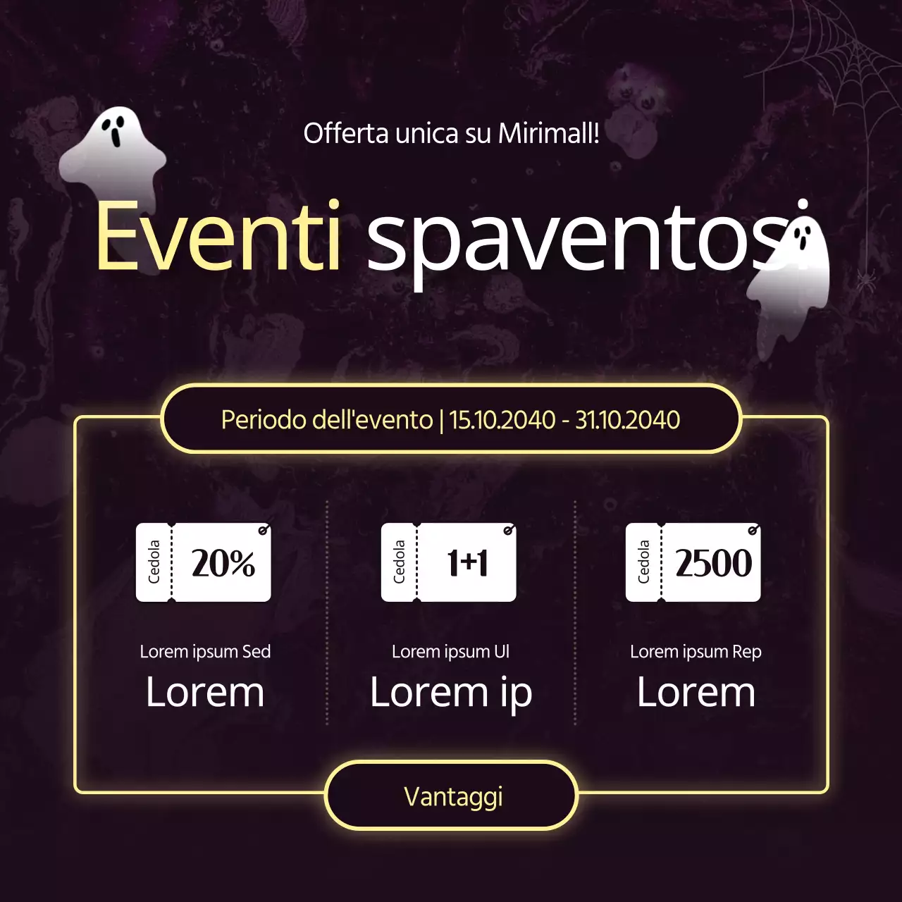 Sentimento oscuro Horror Thriller Evento di Halloween