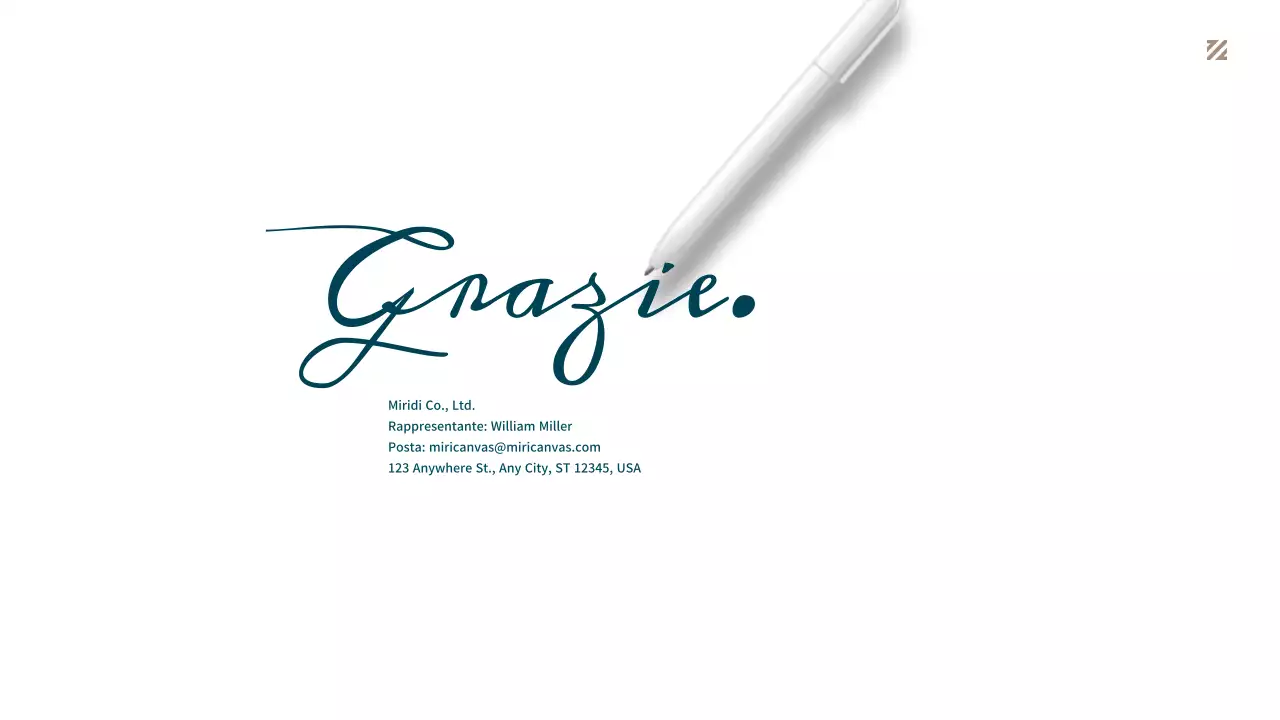 Proposta commerciale semplice in turchese e marrone