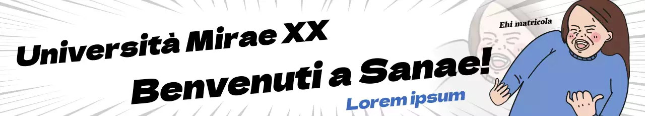 Concetto di benvenuto in bianco e nero in stile meme