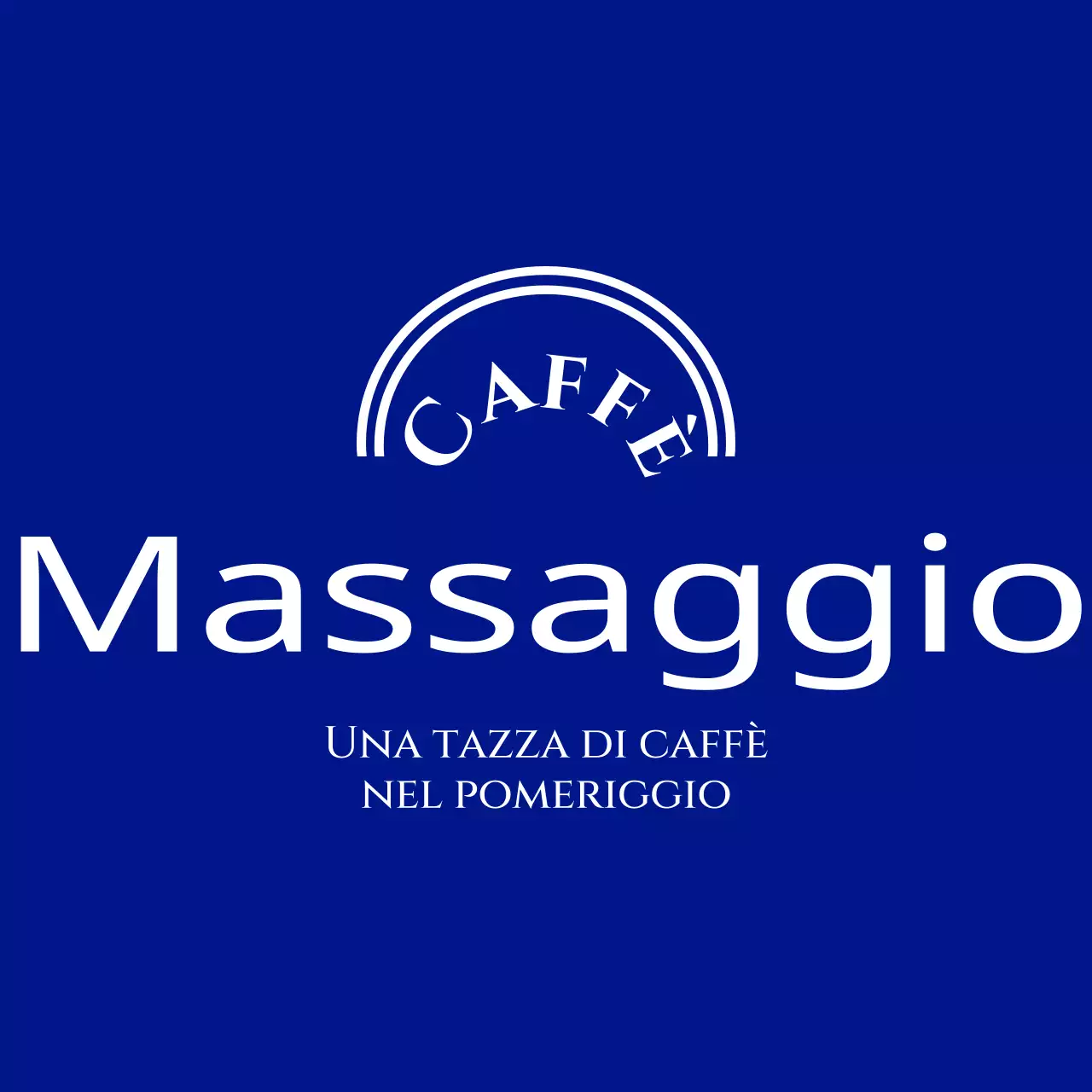 Grembiule logato con logo del bar, decorato con linee ad arco