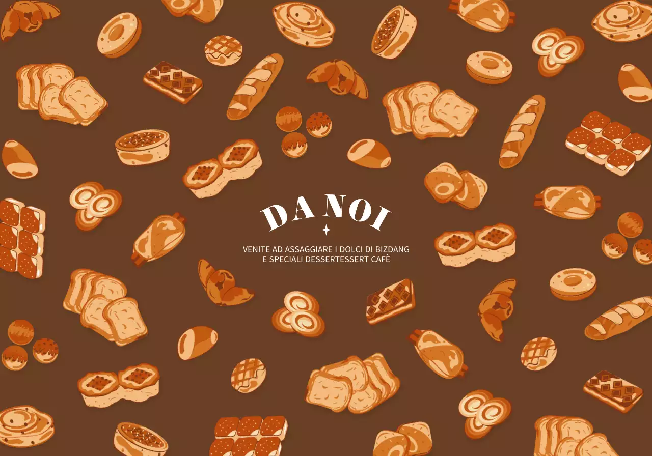 Simpatiche illustrazioni rotonde di dessert in diversi colori Stile combinazione di motivi per prodotti personalizzati