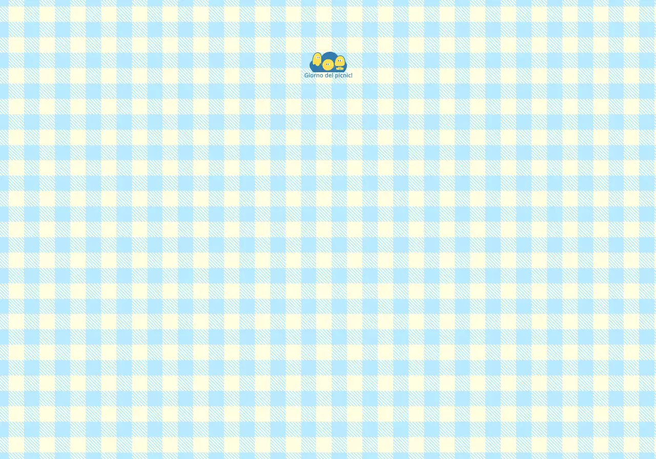 Merchandising personalizzato con motivi a gesso giallo e blu e simpatiche illustrazioni di personaggi