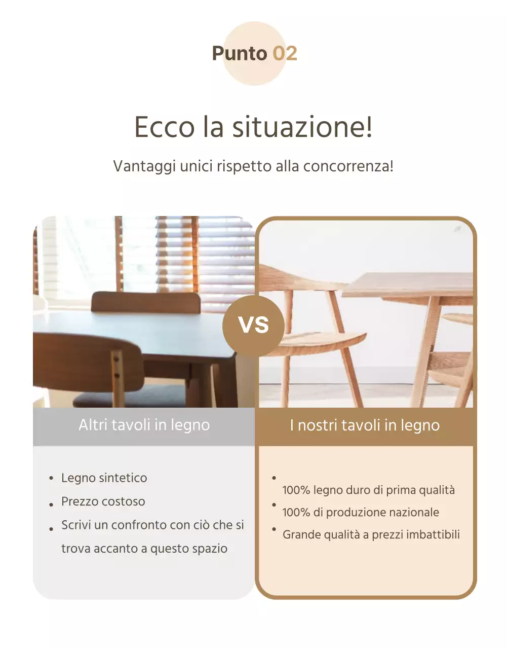 Interni emozionali in marrone pagina di dettaglio