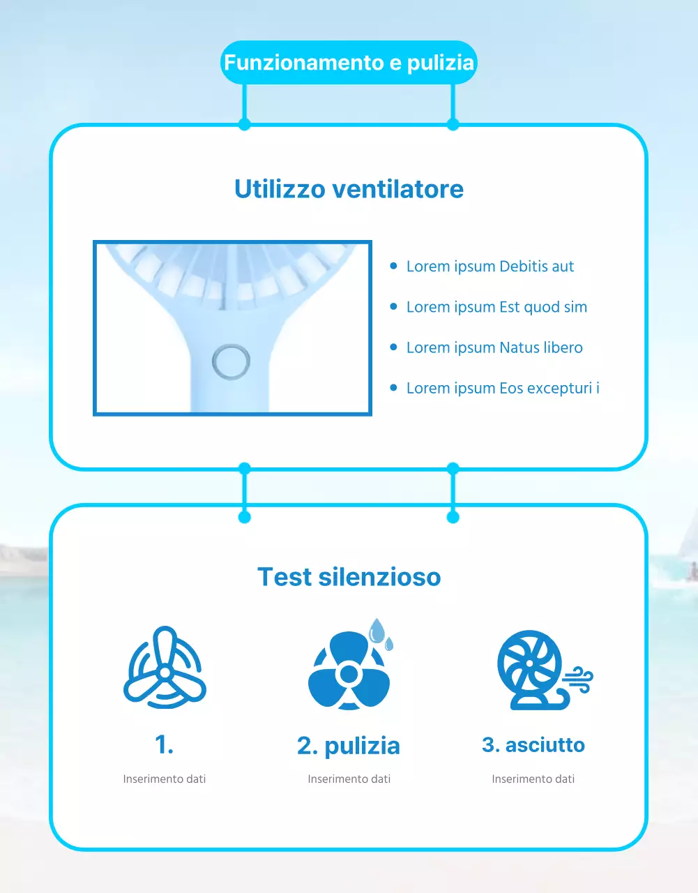 Come utilizzare il mini ventilatore estivo cool blue
