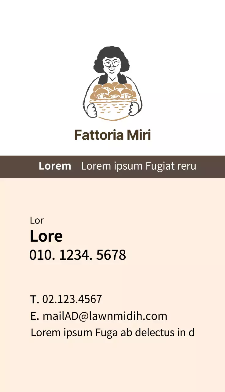 Illustrazione marrone fattoria ordinata