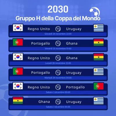 Programma di calcio della staffa blu brillante e blu navy