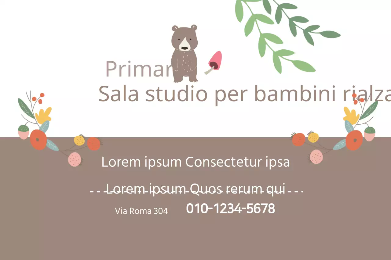 Sala studio per bambini rialzata
