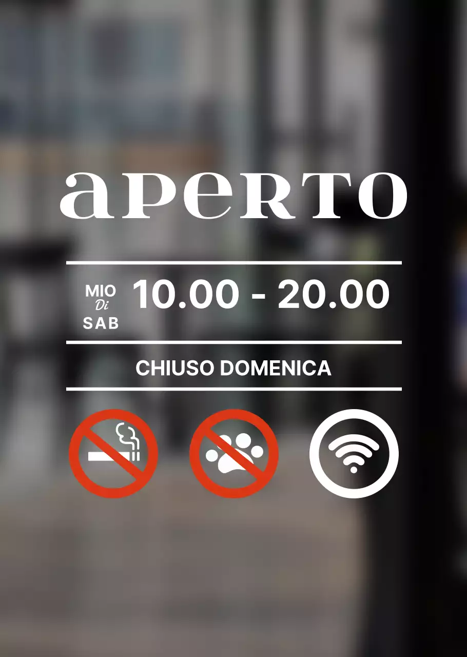 Orari di apertura e segnaletica di base di White's