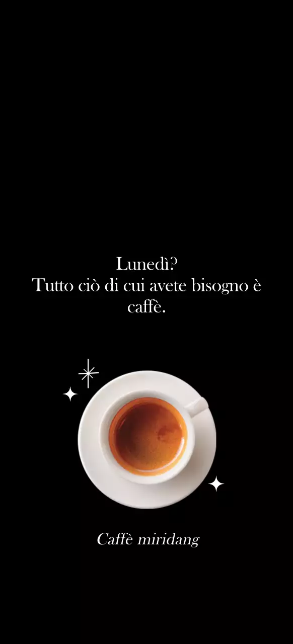 Immagine sentimentale del caffè in arancione e bianco