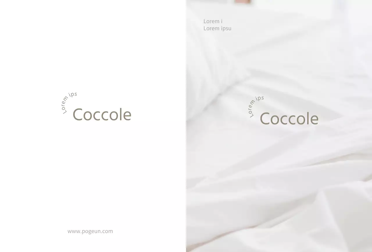 Cartolina per l'introduzione di un semplice piumone bianco