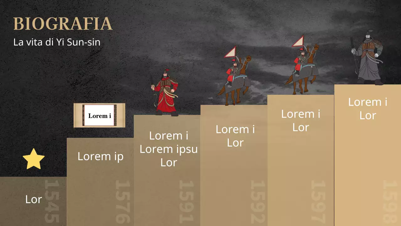 Un concetto tradizionale ma grandioso in nero e oro