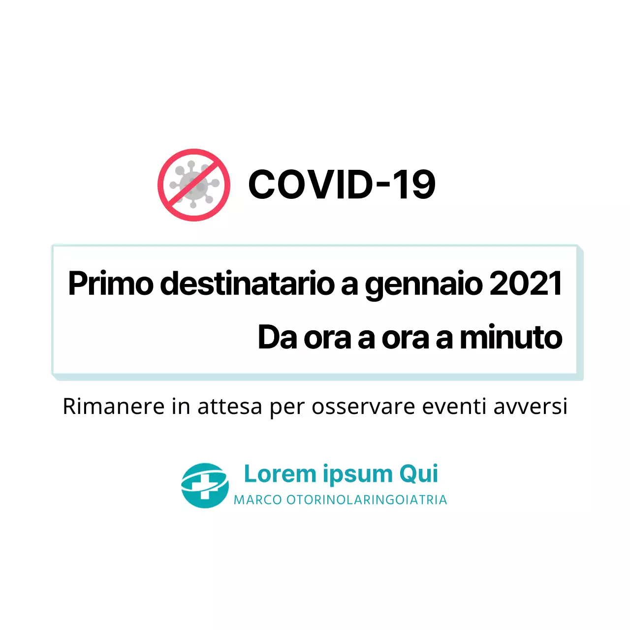 Adesivo per la vaccinazione contro il coronavirus